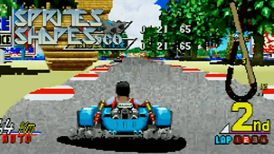 Sprites, Shapes & Co #30: 32-Bit Bitmap Arcade Racer für Sega Saturn